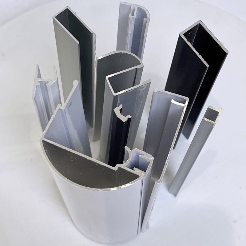 Aluminum profile customized from Argentina client sample with precise extrusion details.