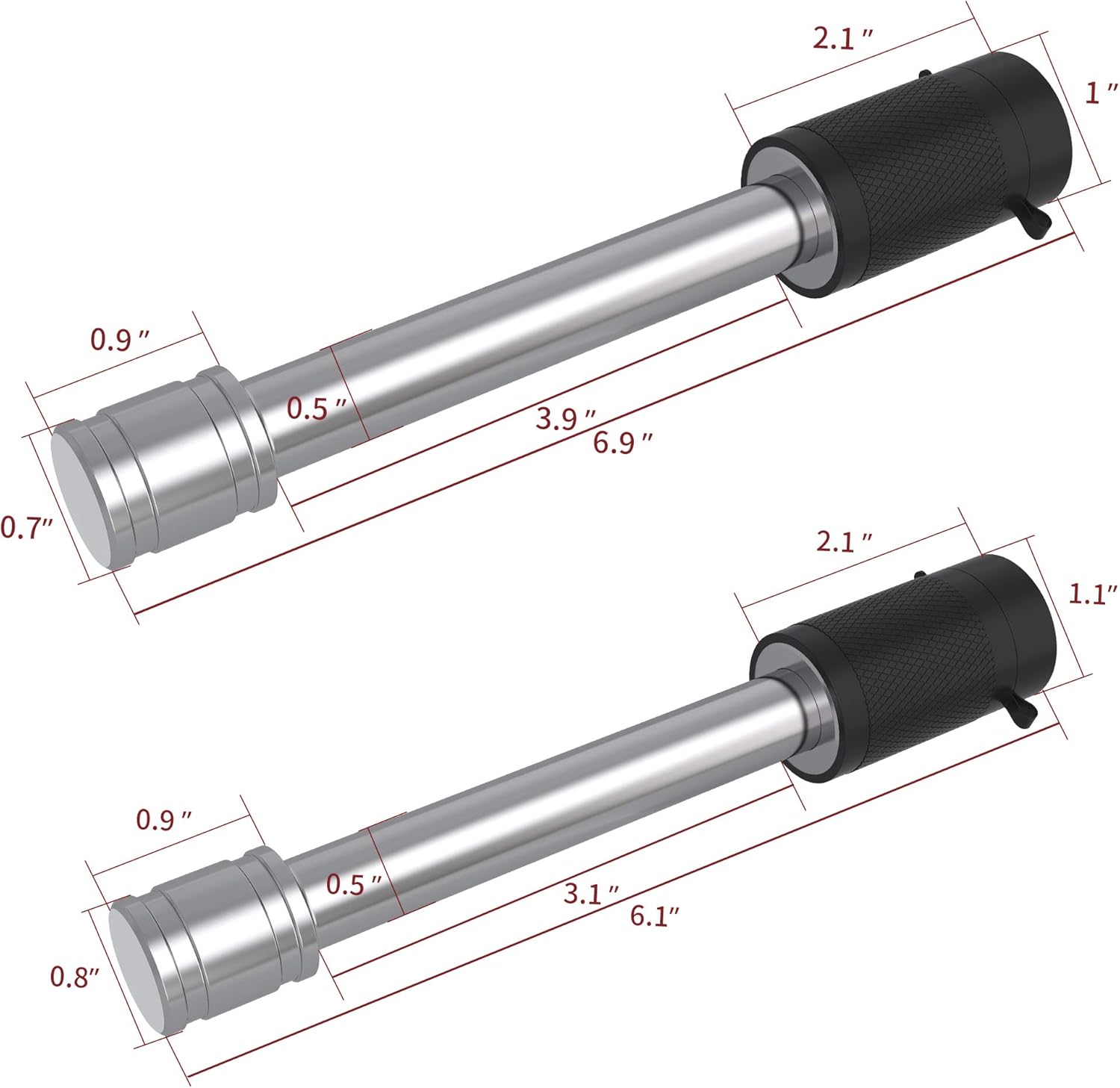 Close-up of lightweight aluminum tow hitch design