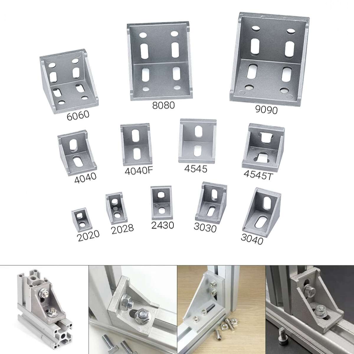 Angle Brackets For Aluminum Frames size