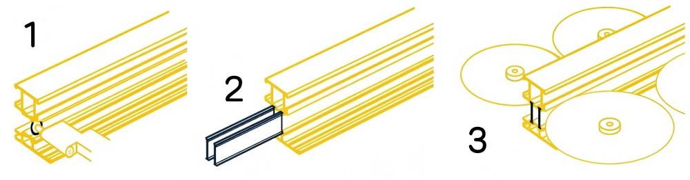 Three Steps to Produce Thermal Break Aluminum Profiles