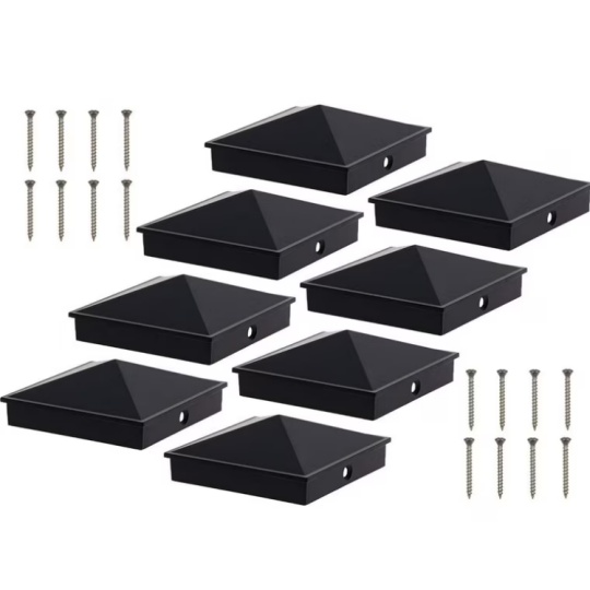 powder coated aluminum post caps