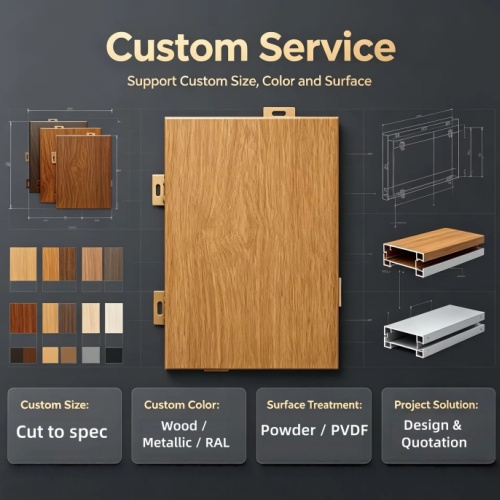 Custom extrusion die for decorative perforated aluminium panel frame