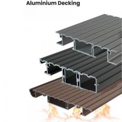 aluminium decking boards on modern balcony