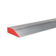 Aluminum feather edge straightedge with tapered edge