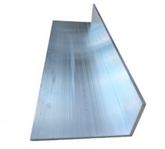 6063-T5 anodized aluminium angle profile with uniform matte silver finish for architectural and general fabrication use