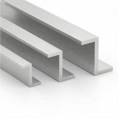 Extruded Z aluminium profile with two parallel flanges connected by an angled web for overlapping and interlocking structural applications
