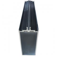 Thermally broken aluminum window profile cross-section with PA66 thermal barrier strip for energy-efficient residential and commercial window systems