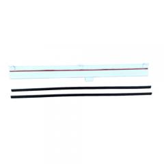 uPVC window trickle vent with adjustable airflow control mounted on an aluminium window frame for background ventilation