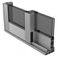 Thermal break aluminium window profile cross-section showing PA66 insulation strip placement