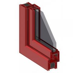Sliding aluminium window and door profile with multi-track frame and sash sections