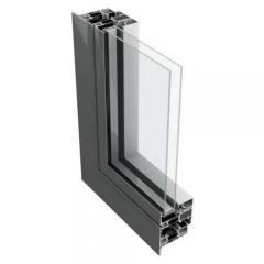Energy-efficient aluminium window profile cross-section with multi-chamber thermal break design