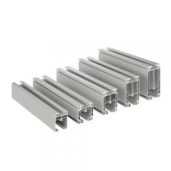 Aluminium profile for sunroom frame with glazing channels and thermal break