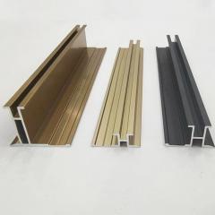 Commercial high-rise aluminium profile with reinforced mullion cross-section design