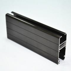 Cut-to-size aluminium window profiles stacked and ready for fabrication