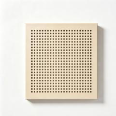 Decorative perforated aluminium panel with custom geometric pattern for interior screen