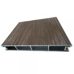 Aluminum decking boards installed on outdoor patio with slip-resistant surface