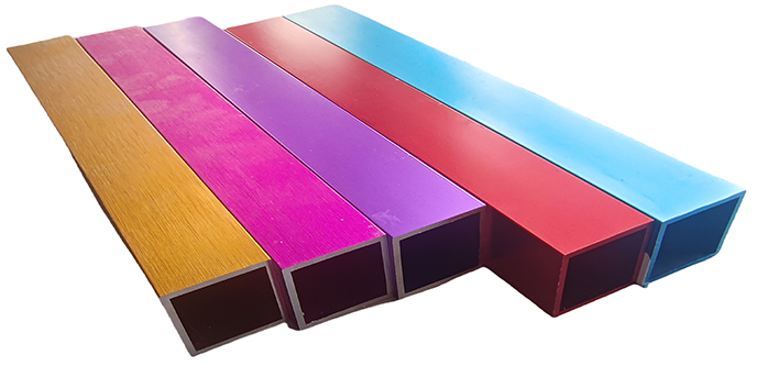 What is colored aluminum profile?