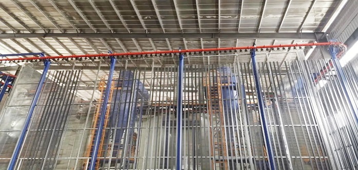 Aluminium Vertical powder coating production line
